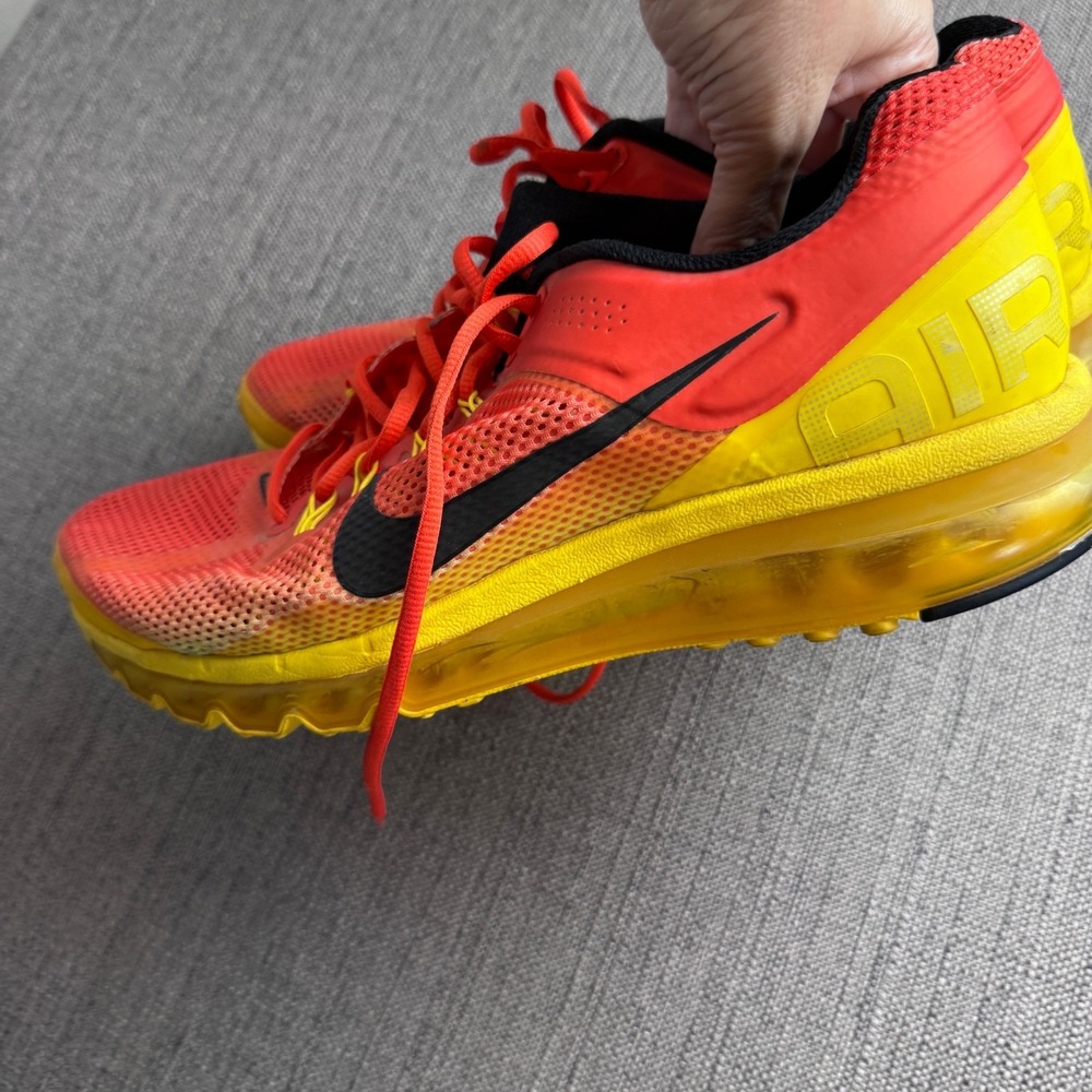Nike Air Max 2014 Mens Running Shoes Red Yellow 621077-601